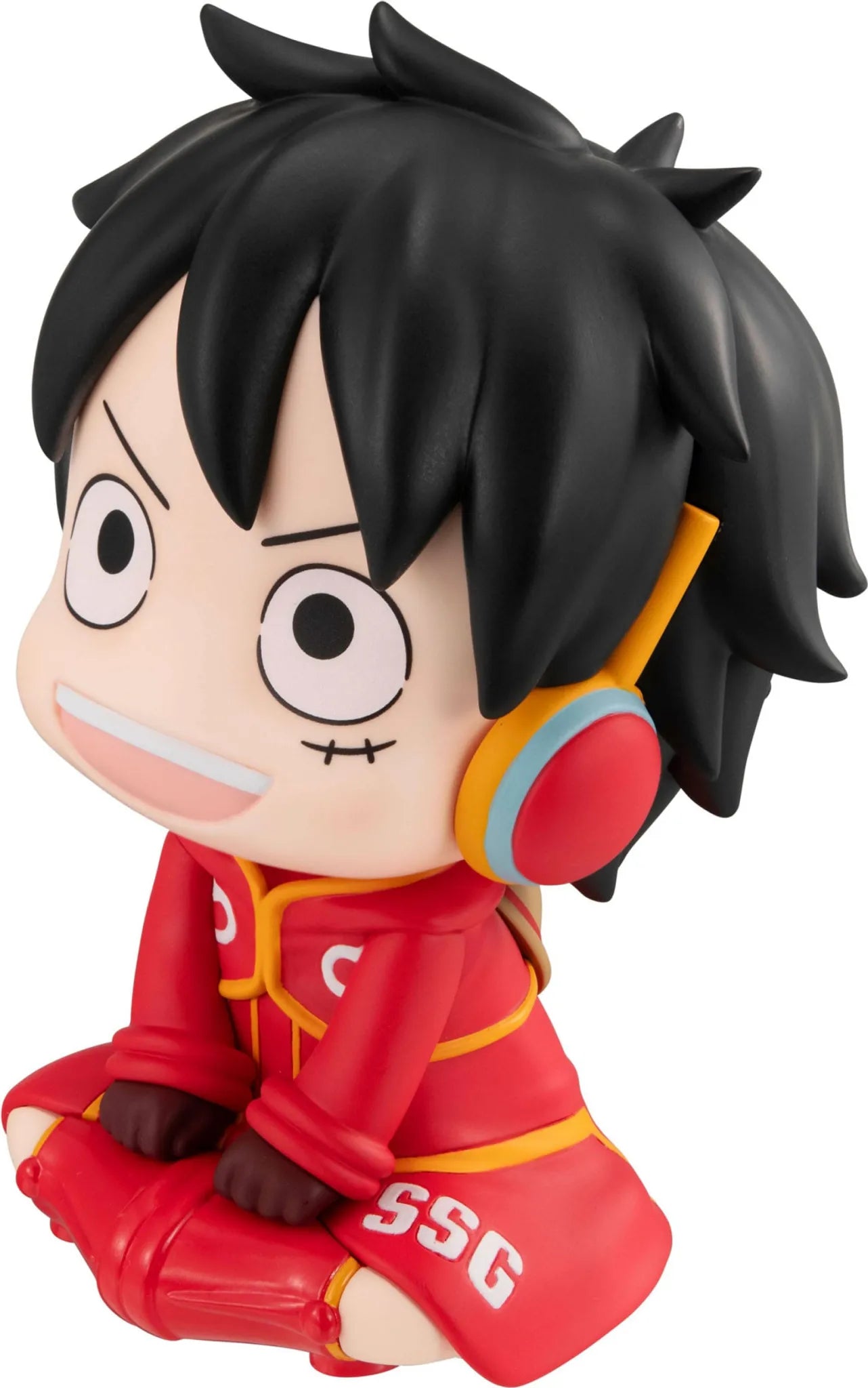 Megahouse Look Up Statue Luffy Future Island Egghead mit Geschenk
