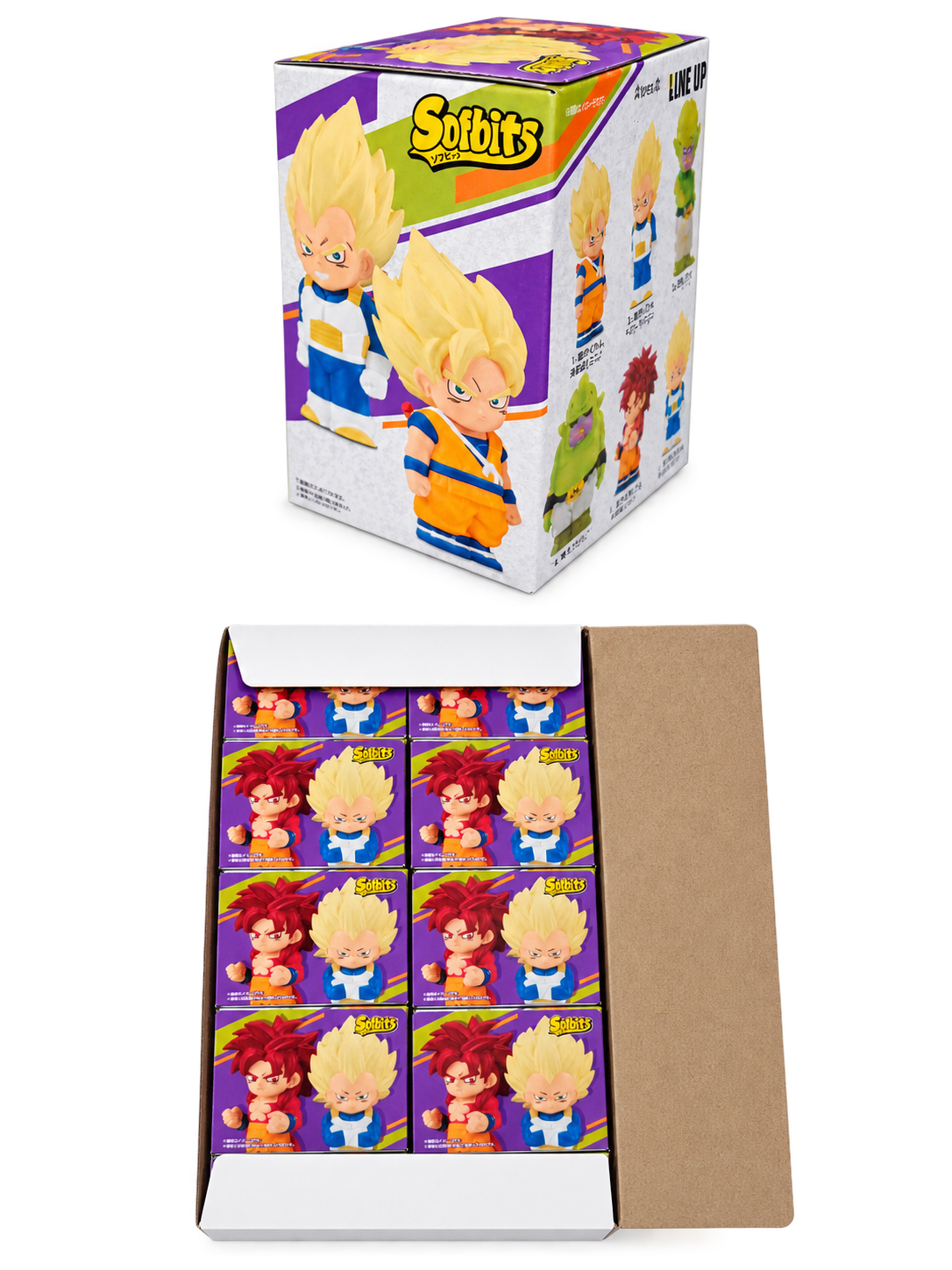 Dragon Ball Softbits Minifigur 5 cm – Blind Box mit zufälligem Charakter aus dem Dragon Ball-Franchise von Bandai