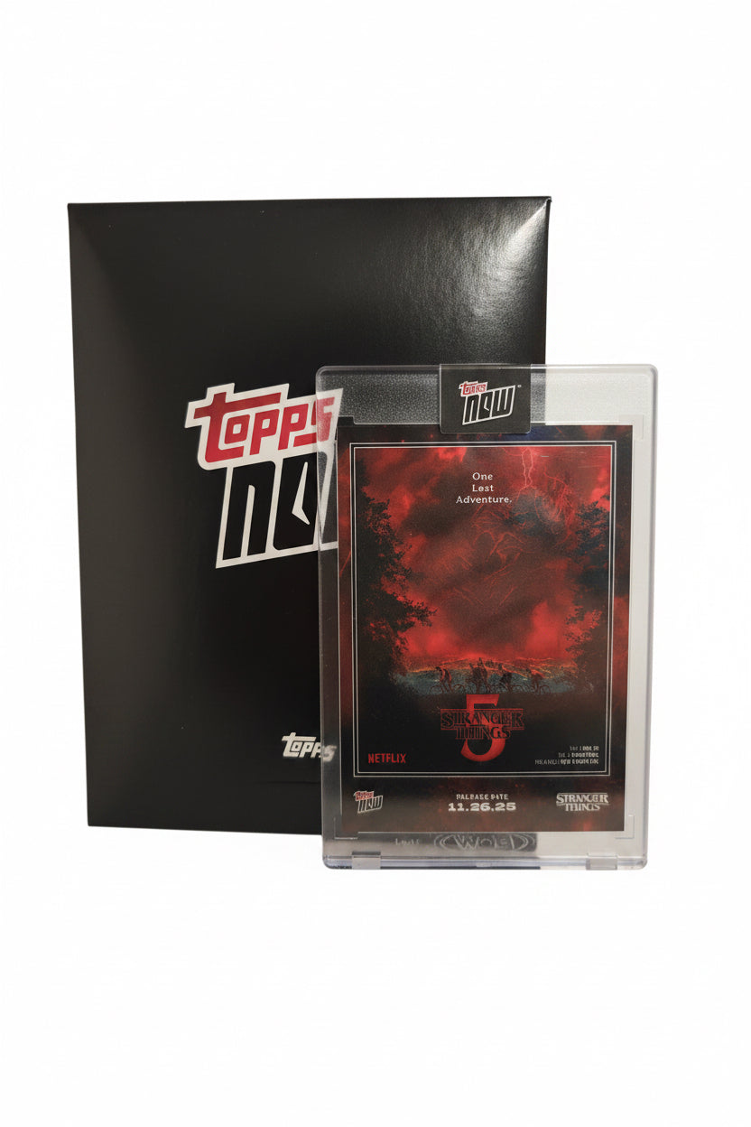 Topps Now Stranger Things 2025 – One Last Adventure – Karte Stra-SP01 Short Print, Vorderseite
