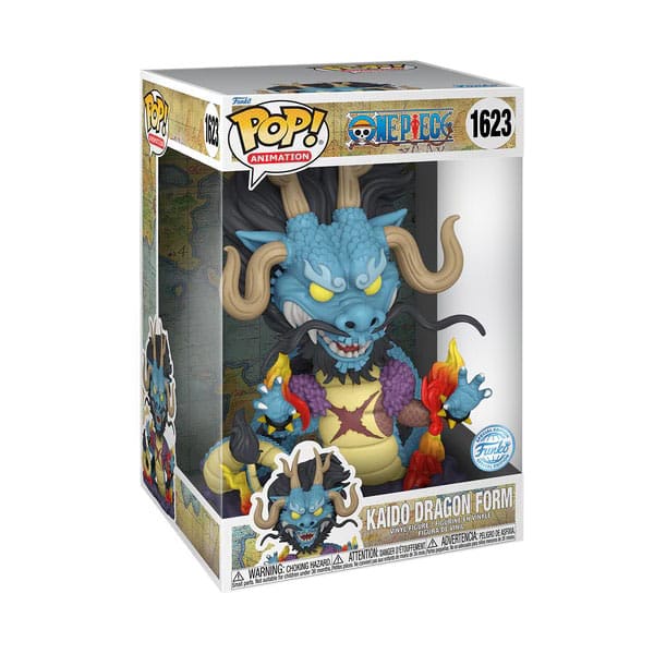 One Piece Funko Pop Super Sized Kaido als Drache Figur 25 cm  mit Fensterbox