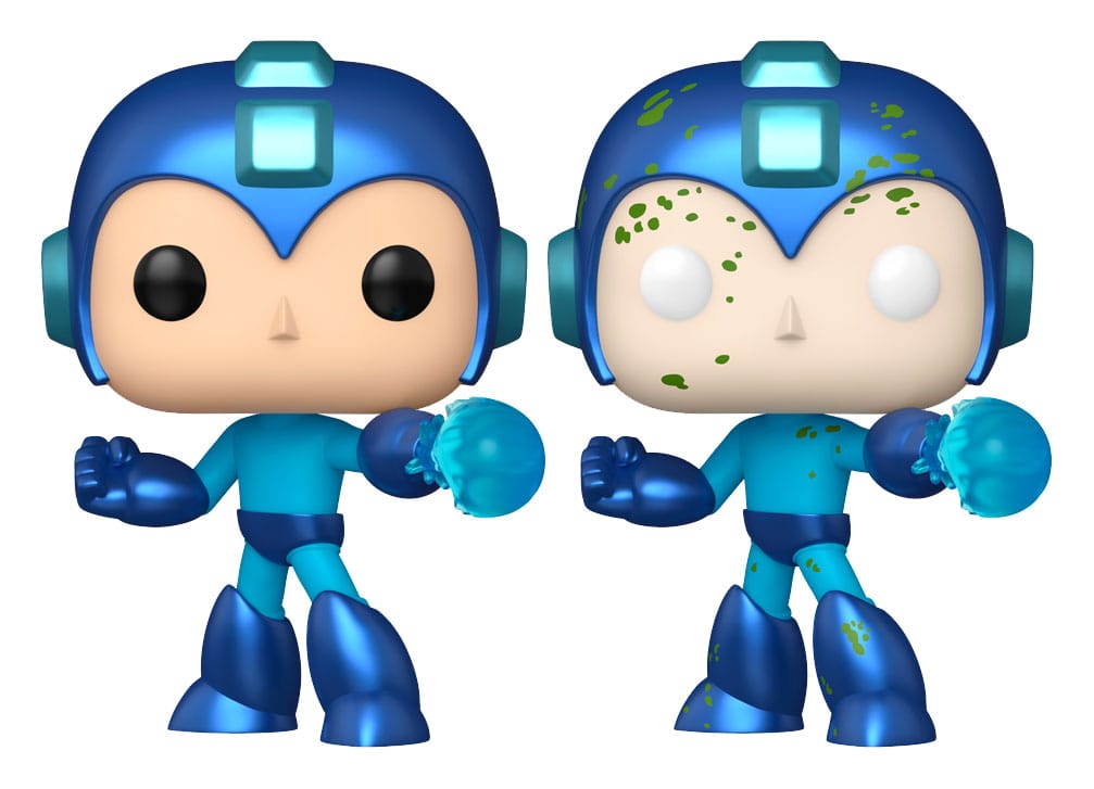 Funko Pop #1097 Mega Man Bundle – Normal und Chase Variante, offiziell lizenziert
