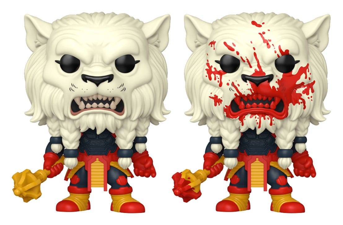 Funko Pop Battle Beast Bundle mit Chase und Standard Edition nebeneinander
