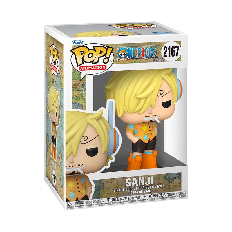 Funko Pop One Piece Sanji Egg in Verpackung - Offiziell lizenzierte Sammelfigur
