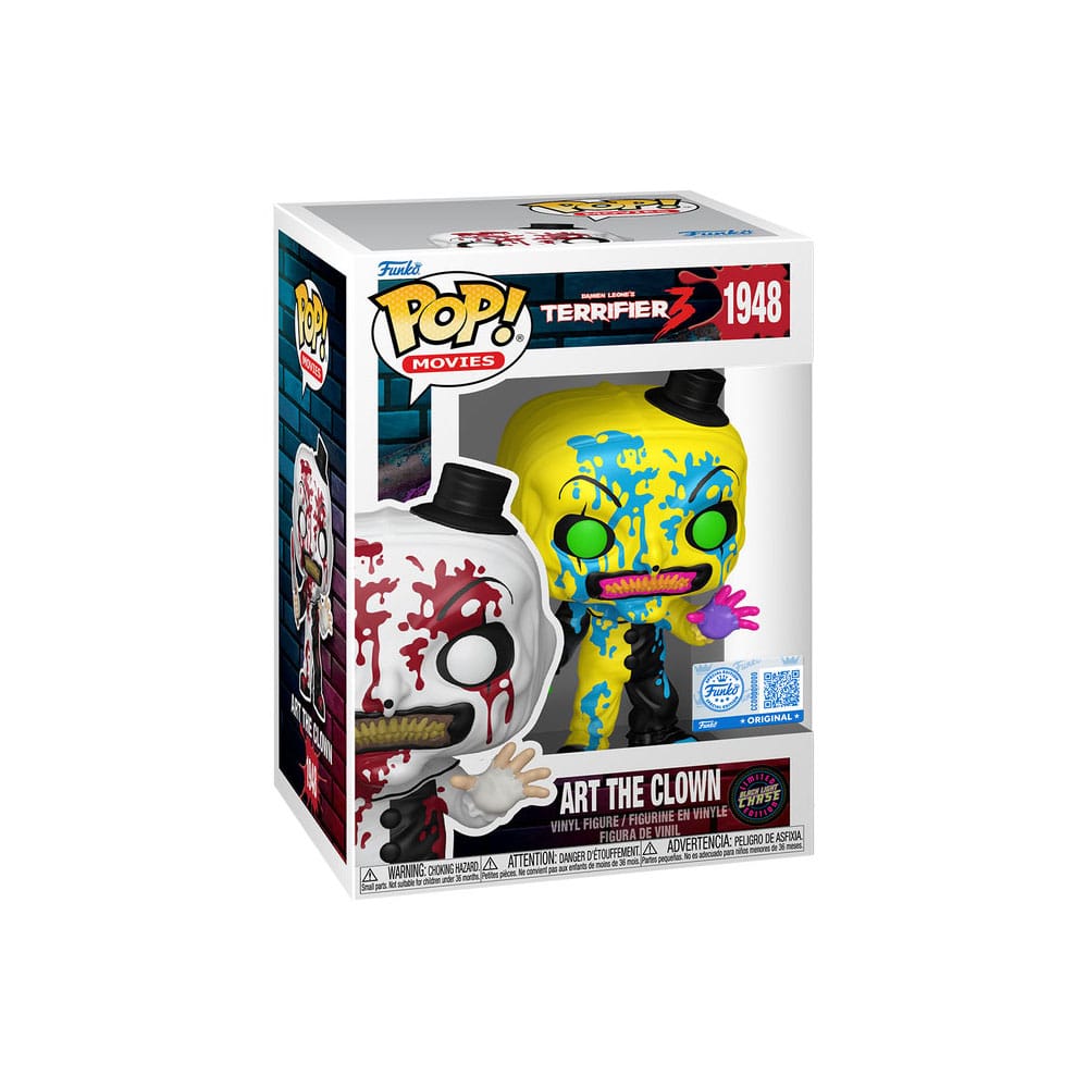 Terrifier Art the Clown Funko POP Chase Variante #1948 limitiert in Fensterbox