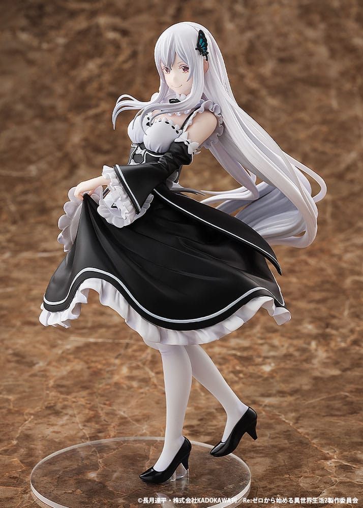 Re:ZERO Echidna PVC Statue 1/8 Roswaal Manor Maid Outfit Ver. – Gesamtansicht mit Standfuß
