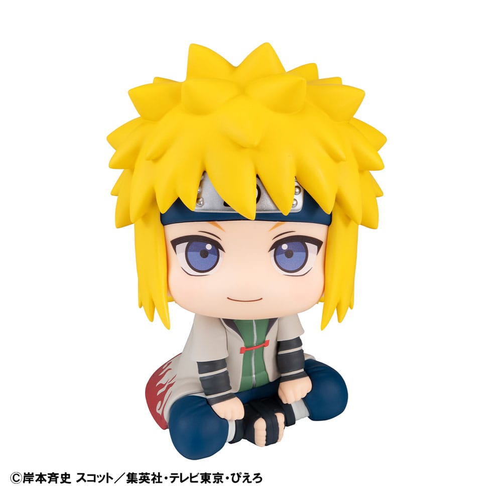 Megahouse Look Up Statue Naruto Uzumaki und Minato Namikaze mit Geschenk
