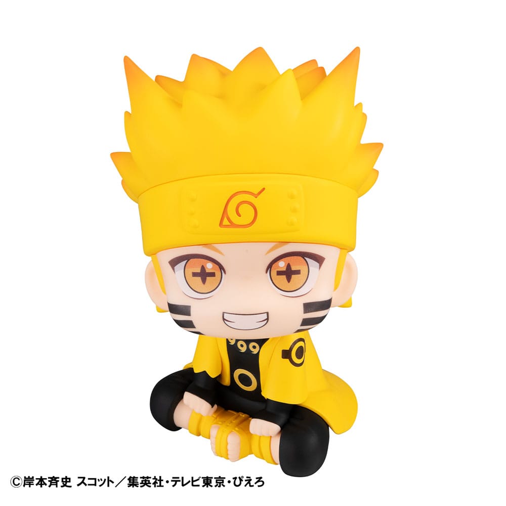 Megahouse Look Up Statue Naruto Uzumaki und Minato Namikaze mit Geschenk