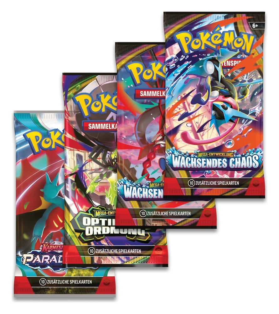 Pokémon TCG Tin Mega-Pixi-EX mit enthaltenen Boosterpacks – vollständiger Lieferumfang