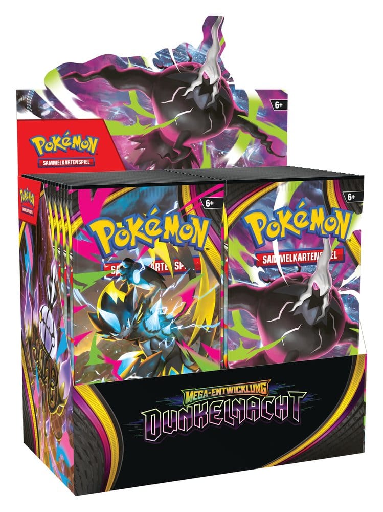 Pokémon TCG: Mega-Entwicklung – Dunkelnacht Booster Display (36 Packs) – Offizielle Produktbox