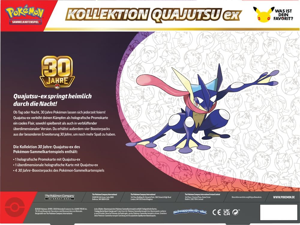 Pokémon Sammelkarten Kollektion Quajutsu-ex bei TheDealGuy