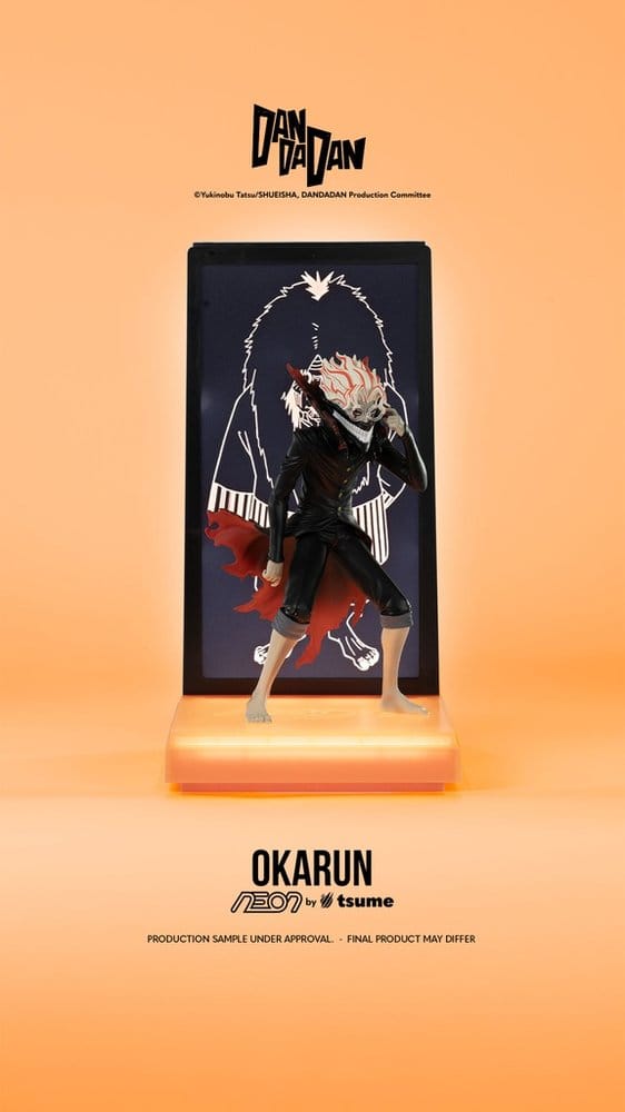 Dandadan Okarun Statue 1/9 – Tsume Art NEON-Reihe, 25 cm, Frontansicht