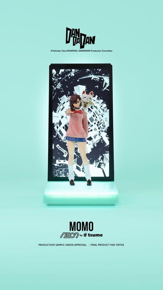 Dandadan Momo Statue 1/9 – Tsume Art NEON-Reihe, 25 cm, Frontansicht