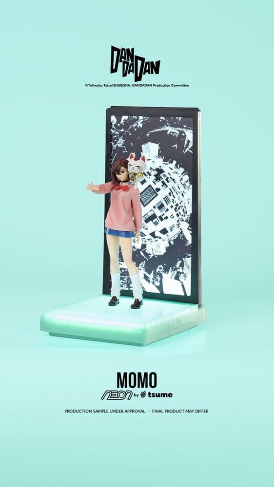 Dandadan Momo Figur 1/9 Tsume Art NEON – Seitenansicht, 25 cm
