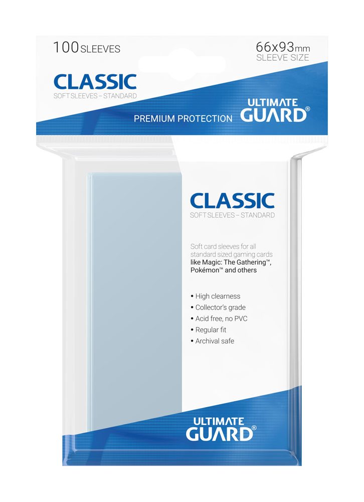 Ultimate Guard Classic Sleeves Standard Size – 100 Kartenhüllen für TCG-Karten